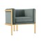 Manhattan Comfort Paramount Accent Armchair in Warm Grey and Polished Brass, PK2 2-AC053-GY - alternate 6
